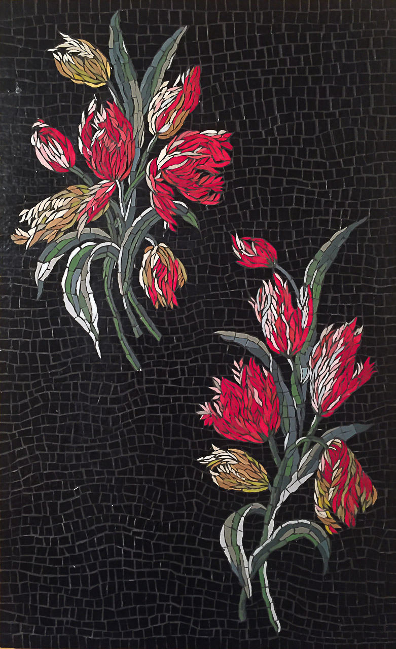 Feu d'artifice. D'après "Tulipes hollandaises" (textile,1899) par Charles Frederick Worth, Brooklyn Museum Costume Collection at The Met, New York